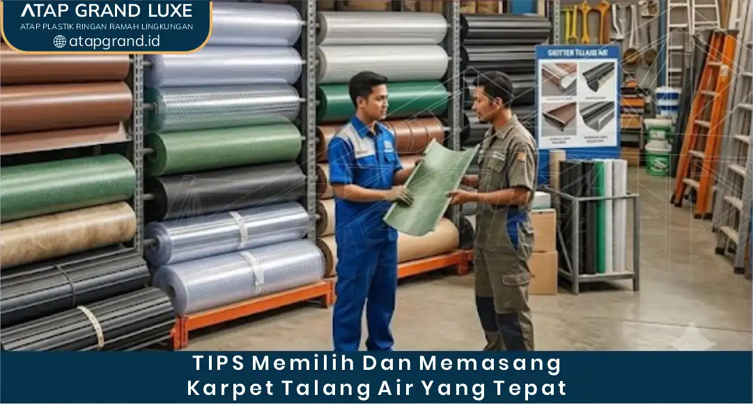 04 Tips Memilih dan Memasang Karpet Talang Air yang Tepat