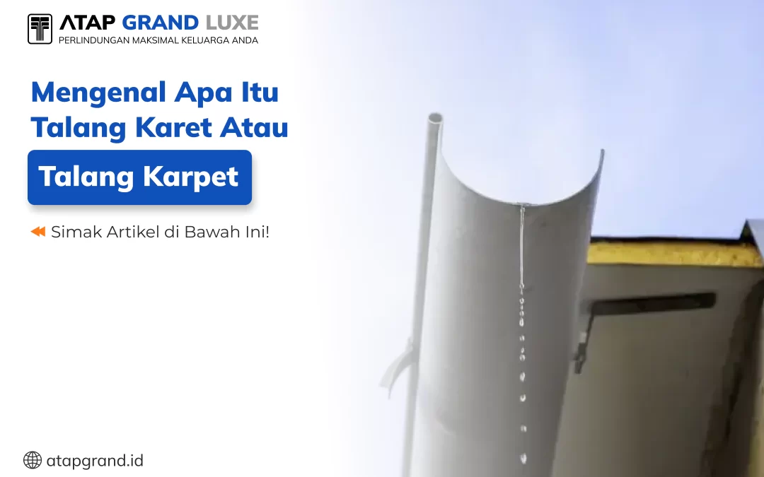 Mengenal Apa Itu Talang Karet atau Talang Karpet