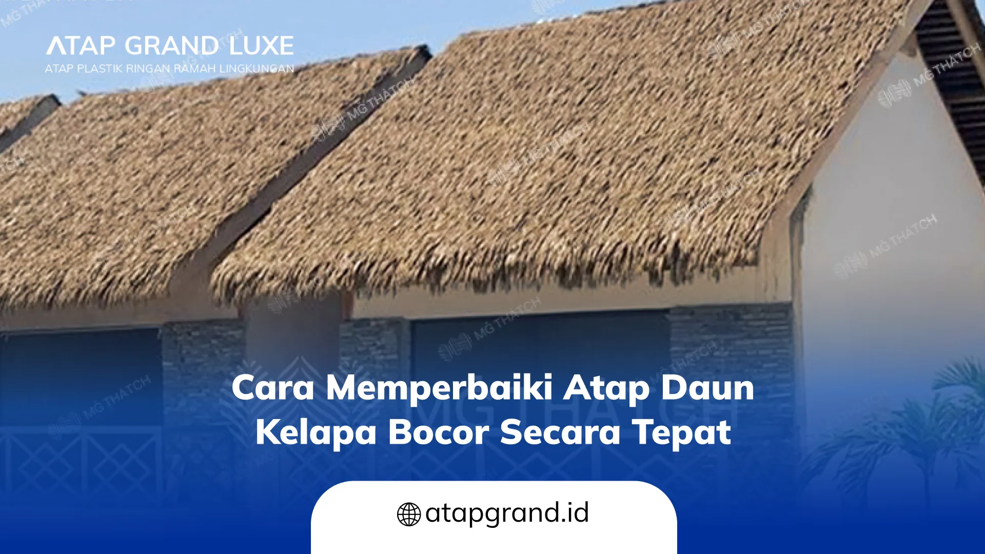 Cara Memperbaiki Atap Daun Kelapa Bocor Secara Tepat