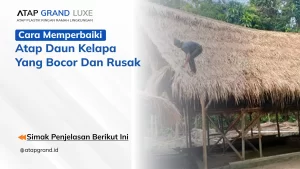 Cara Memperbaiki Atap Daun Kelapa yang Bocor dan Rusak