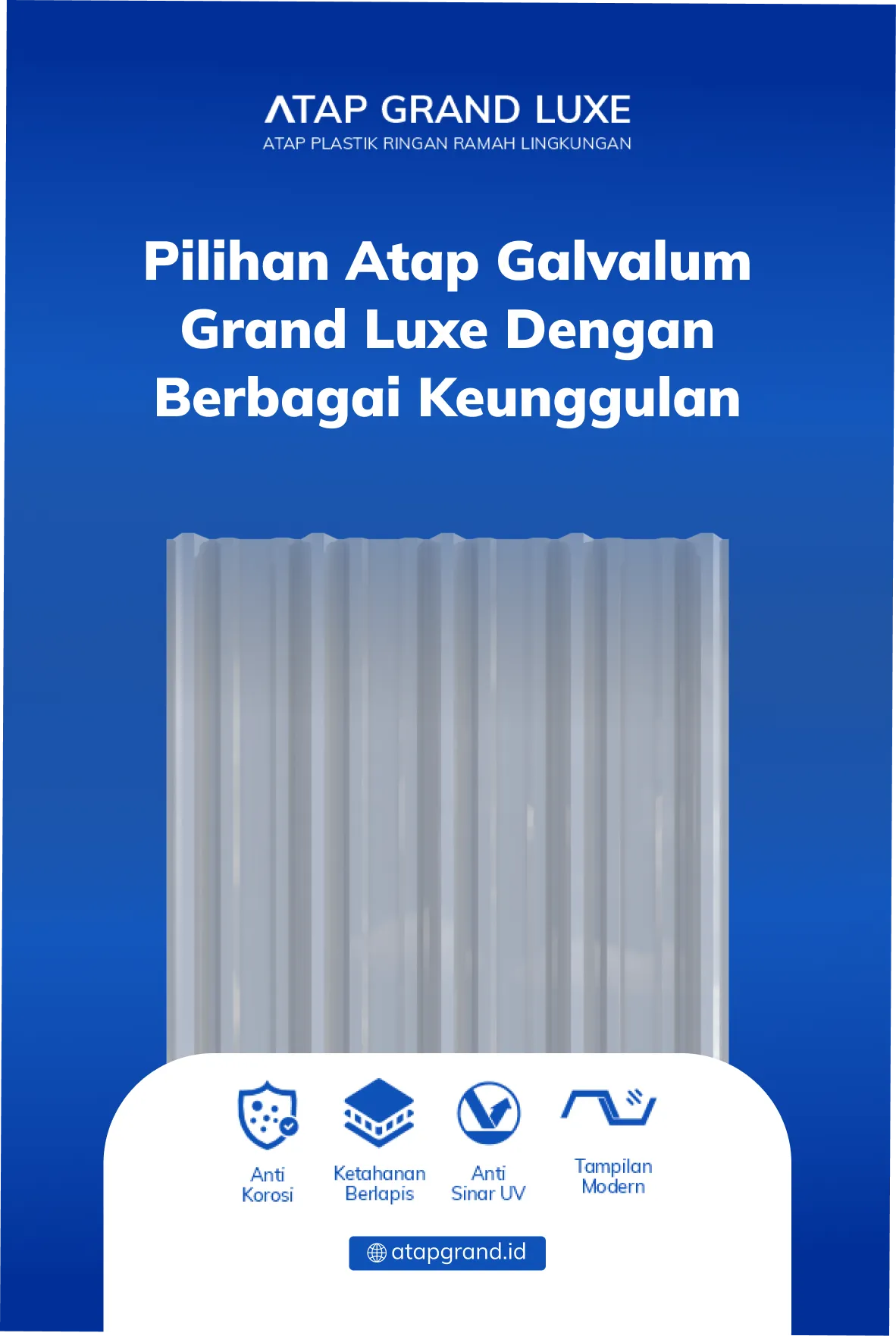 Pilihan Atap Galvalum Grand Luxe dengan Berbagai Keunggulan
