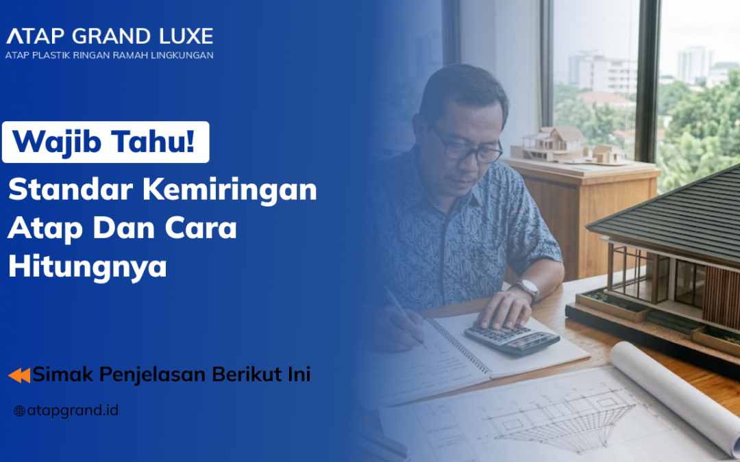 Wajib Tahu! Standar Kemiringan Atap Dan Cara Hitungnya