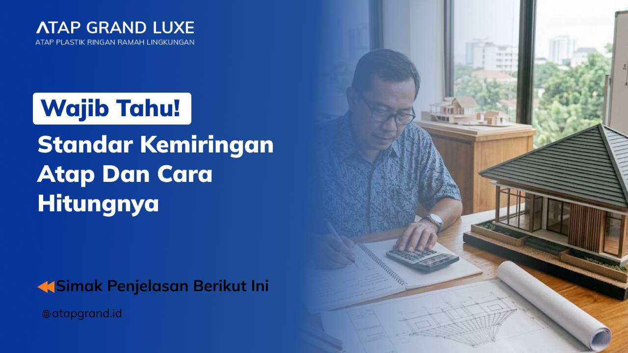 01 Wajib Tahu! Standar Kemiringan Atap Dan Cara Hitungnya