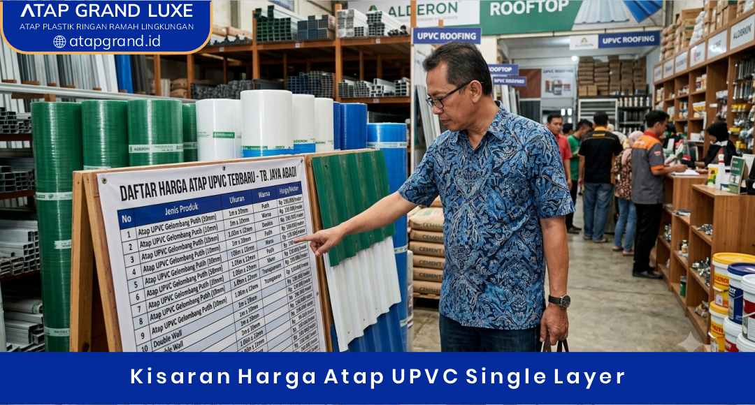 03 Kisaran Harga Atap UPVC Single Layer