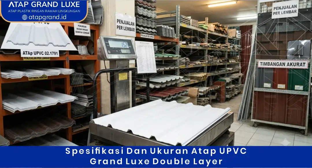 03 Spesifikasi dan Ukuran Atap UPVC Grand Luxe Double Layer