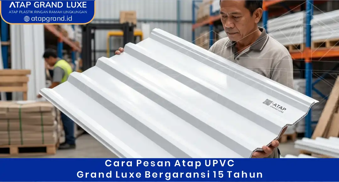 04 Cara Pesan Atap UPVC Grand Luxe Bergaransi 15 Tahun