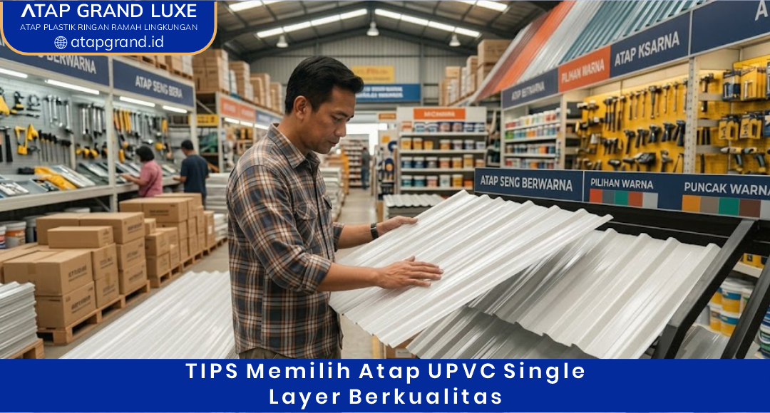 04 Tips Memilih Atap UPVC Single Layer Berkulitas