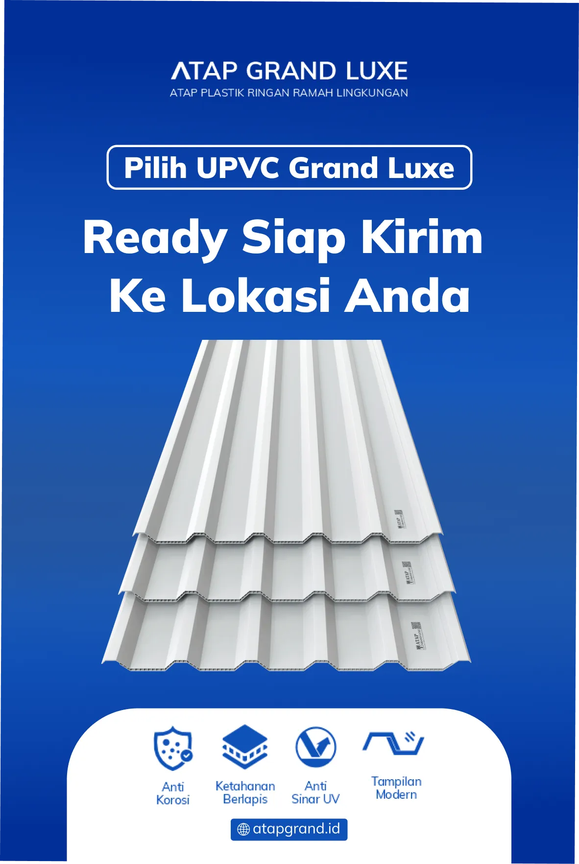 Pilih UPVC Grand Luxe, Ready Siap Kirim ke Lokasi Anda