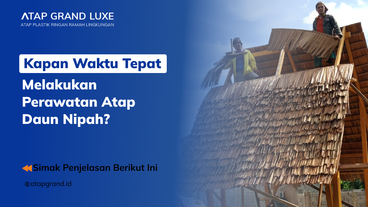 Kapan Waktu Tepat Melakukan Perawatan Atap Daun Nipah?