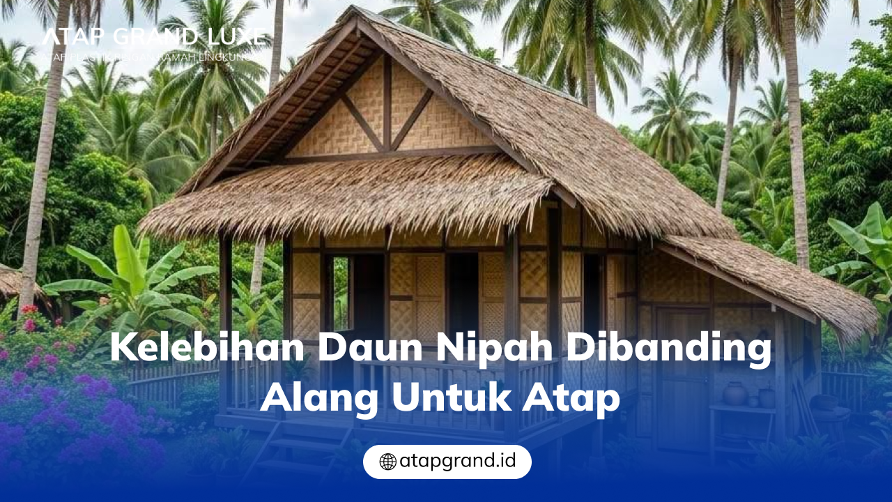 02 Kelebihan Daun Nipah Dibanding Alang untuk Atap