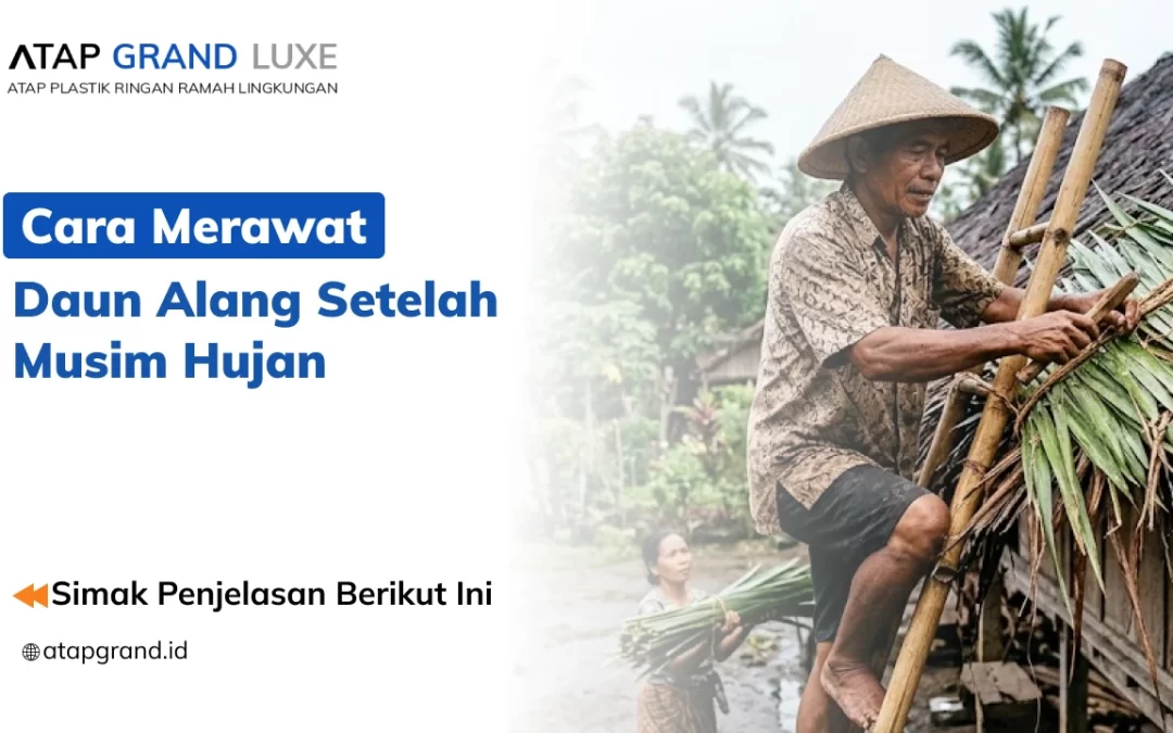 Cara Merawat Atap Daun Alang Setelah Musim Hujan