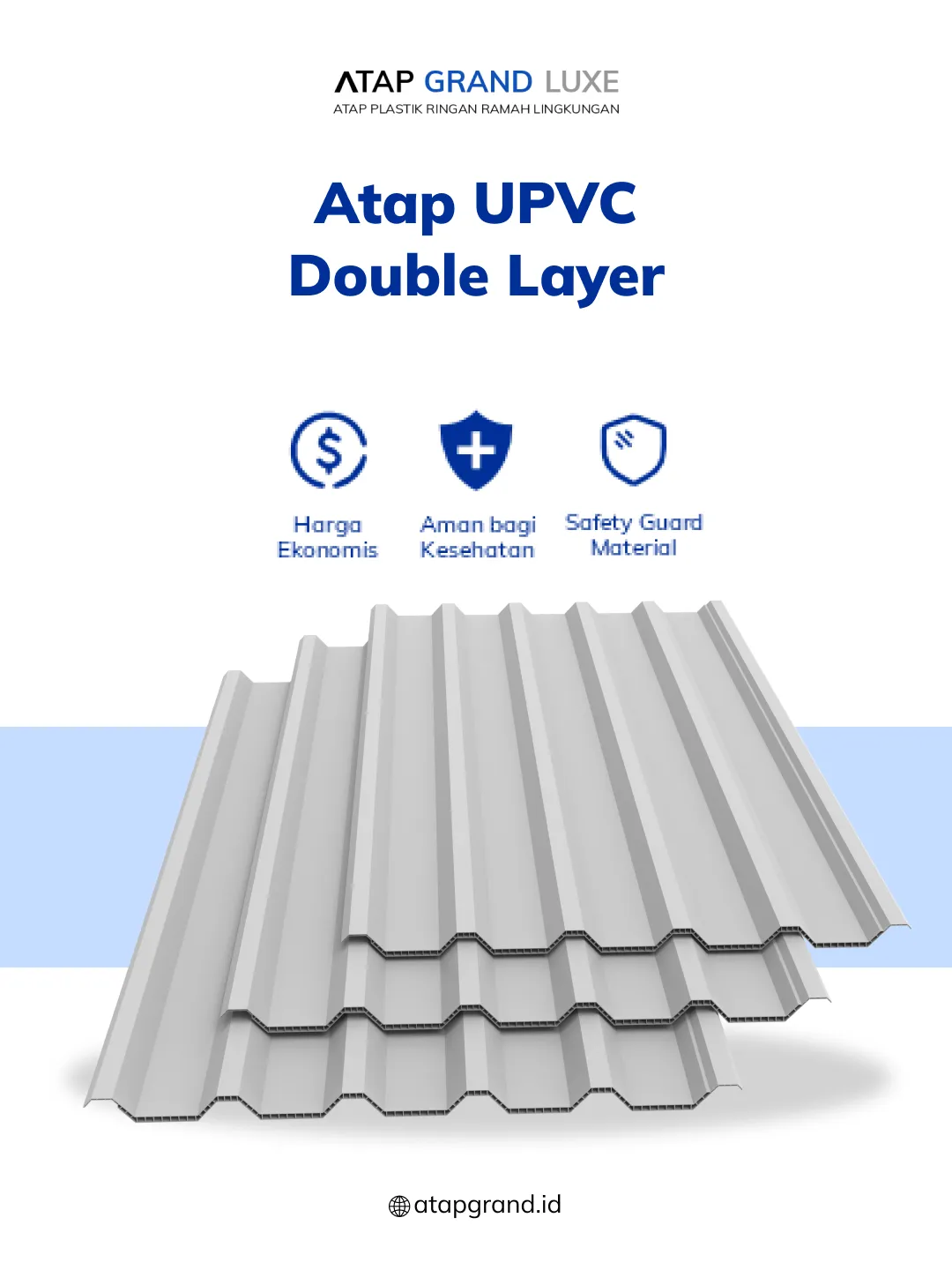 Atap UPVC Double Layer